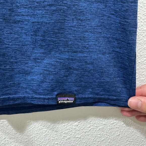 Patagonia Capilene Cool Daily Shirt Baselayer Sz S Men Blue Hiking Trail - Picture 2 of 5